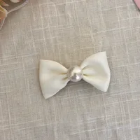 Women's Elegant Sweet Bow Knot Pearl Hair Clip sku image 3