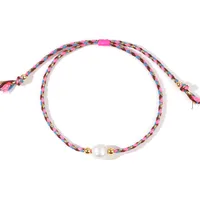 Casual Bohemian Geometric Imitation Pearl Rope Copper Knitting Unisex Bracelets sku image 1