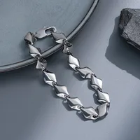 Punk Geometric Titanium Steel Plating Men's Bracelets sku image 21