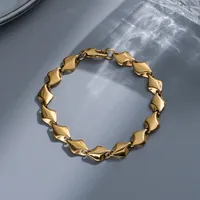Punk Geometric Titanium Steel Plating Men's Bracelets sku image 26