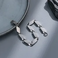 Punk Geometric Titanium Steel Plating Men's Bracelets sku image 27