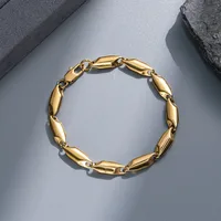 Punk Geometric Titanium Steel Plating Men's Bracelets sku image 39