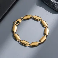 Punk Geometric Titanium Steel Plating Men's Bracelets sku image 40