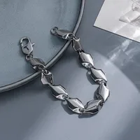 Punk Geometric Titanium Steel Plating Men's Bracelets sku image 33