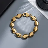 Punk Geometric Titanium Steel Plating Men's Bracelets sku image 44