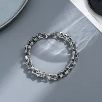 Punk Geometric Titanium Steel Plating Men's Bracelets sku image 1