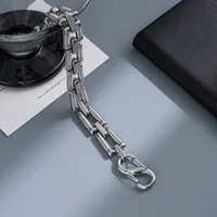 Punk Geometric Titanium Steel Plating Men's Bracelets sku image 37