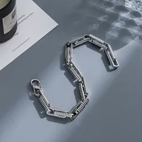 Punk Geometric Titanium Steel Plating Men's Bracelets sku image 31