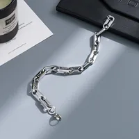 Punk Geometric Titanium Steel Plating Men's Bracelets sku image 8