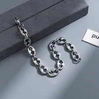 Punk Geometric Titanium Steel Plating Men's Bracelets sku image 11