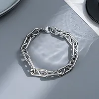 Punk Geometric Titanium Steel Plating Men's Bracelets sku image 18