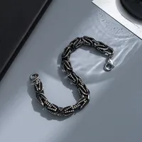 Punk Geometric Titanium Steel Plating Men's Bracelets sku image 24