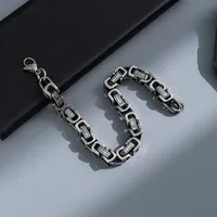 Punk Geometric Titanium Steel Plating Men's Bracelets sku image 22