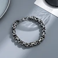 Punk Geometric Titanium Steel Plating Men's Bracelets sku image 25