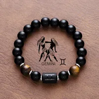 Vintage Style Simple Style Constellation Titanium Steel Plating Unisex Bracelets sku image 7