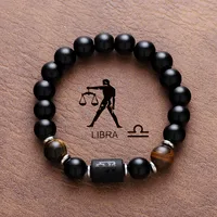 Vintage Style Simple Style Constellation Titanium Steel Plating Unisex Bracelets sku image 8
