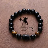 Vintage Style Simple Style Constellation Titanium Steel Plating Unisex Bracelets sku image 10