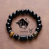 Vintage Style Simple Style Constellation Titanium Steel Plating Unisex Bracelets sku image 12