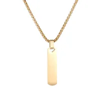 Simple Style Classic Style Geometric Titanium Steel Plating Unisex Pendant Necklace main image 5