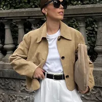 Women's Casual Solid Color Pocket Single Breasted Coat main image 5