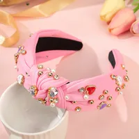 Women's Elegant Heart Shape Rhinestone Pearl Hair Band sku image 4