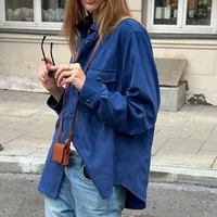 Women's Casual Solid Color Single Breasted Blouse main image 2
