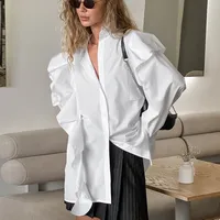 Women's Blouse Long Sleeve Blouses Casual Elegant Solid Color main image 2