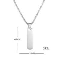 Simple Style Classic Style Geometric Titanium Steel Plating Unisex Pendant Necklace main image 2
