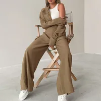 Women's Holiday Vacation Simple Style Solid Color Full Length Jumpsuits main image 4