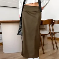 Women's Skirt Vacation Simple Style Solid Color Maxi Long Dress Holiday main image 1