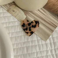 Women's Cute Simple Style Heart Shape Acetic Acid Sheets Hair Clip sku image 7