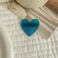 Women's Cute Simple Style Heart Shape Acetic Acid Sheets Hair Clip sku image 8