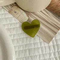 Women's Cute Simple Style Heart Shape Acetic Acid Sheets Hair Clip sku image 10