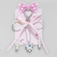 Cute Sweet Star Bow Knot Alloy Women's Keychain main image 3