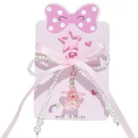Cute Sweet Star Bow Knot Alloy Women's Keychain main image 4