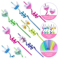 Casual Cute Multicolor Red Heart Bow Knot PVC Straw Straw Decorative Cap 1 Set main image 4