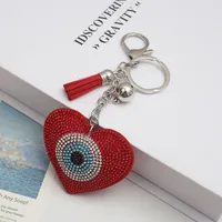 Casual Retro Devil's Eye Heart Shape Alloy Plating Unisex Keychain main image 2