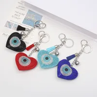 Casual Retro Devil's Eye Heart Shape Alloy Plating Unisex Keychain main image 1