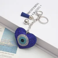 Casual Retro Devil's Eye Heart Shape Alloy Plating Unisex Keychain main image 3