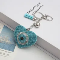 Casual Retro Devil's Eye Heart Shape Alloy Plating Unisex Keychain main image 4