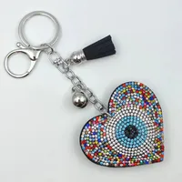 Casual Retro Devil's Eye Heart Shape Alloy Plating Unisex Keychain sku image 8