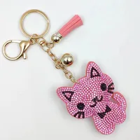 Cute Sweet Cat Alloy Unisex Keychain main image 1