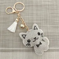 Cute Sweet Cat Alloy Unisex Keychain sku image 1