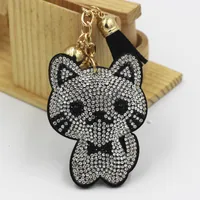 Cute Sweet Cat Alloy Unisex Keychain sku image 3