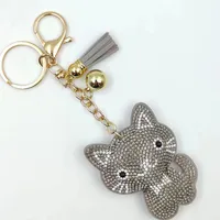 Cute Sweet Cat Alloy Unisex Keychain sku image 5