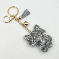 Cute Sweet Cat Alloy Unisex Keychain sku image 6
