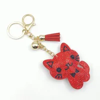 Cute Sweet Cat Alloy Unisex Keychain sku image 8