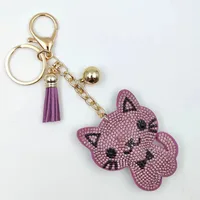 Cute Sweet Cat Alloy Unisex Keychain sku image 14