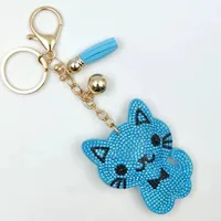 Cute Sweet Cat Alloy Unisex Keychain sku image 16