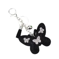 Glam Sweet Butterfly Flannel Diamond Women's Keychain main image 5